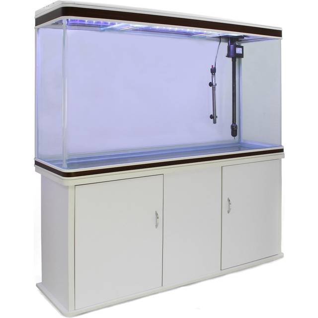 Aquarium Fish Tank & Cabinet - White
