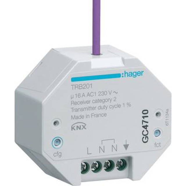 TRB201 - Radio EIB, KNX switching actuator 1-fold, TRB201