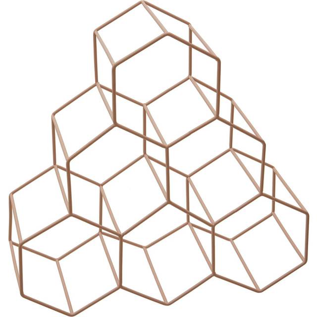 Vertex 6 Bottle Wine Rack - Pink
