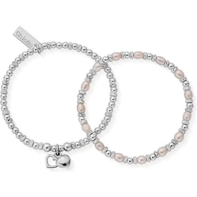 Confetti Falls Silver Forever Love Pearl 18cm Set SBSETFOREVER18