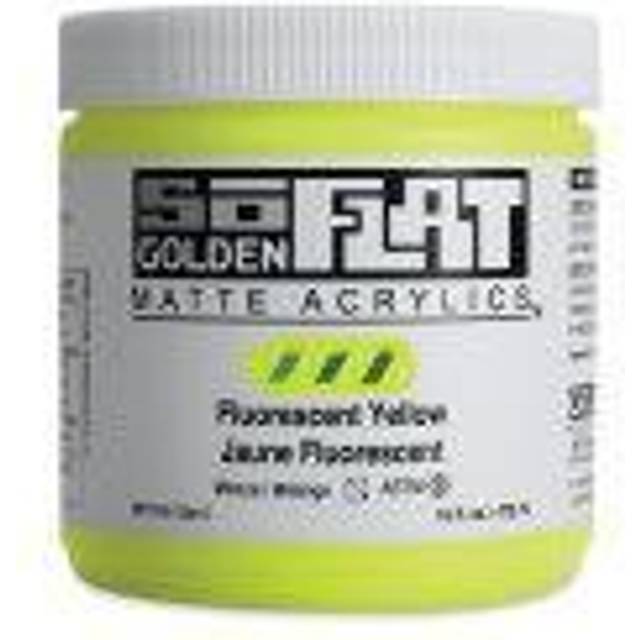 Golden : SoFlat : Matte Acrylic Paint : 473ml (16oz) : Fluorescent Yellow