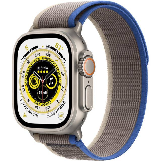 Apple Watch Ultra Cellular -Titanium / Yellow&Beige Trail Loop, 49mm (Satellite)