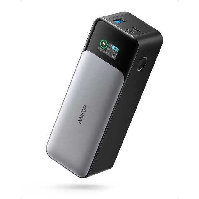 ANKER 737 GaNPrime Powerbank 24000 mAh, 2X USB-C PD 122W, 1X USB-A 18W, Digitalt display