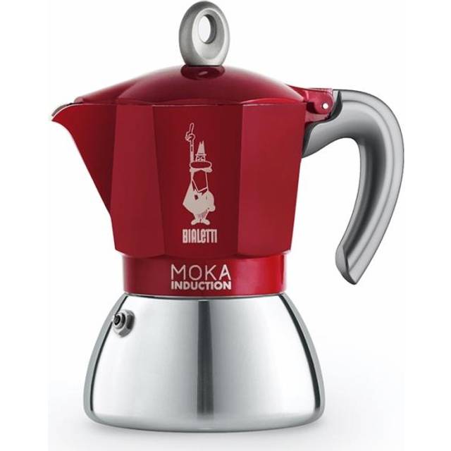 Bialetti New Moka Induction Induction Coffee Maker, 2 Cups, 90 milliliters, Aluminium, Black