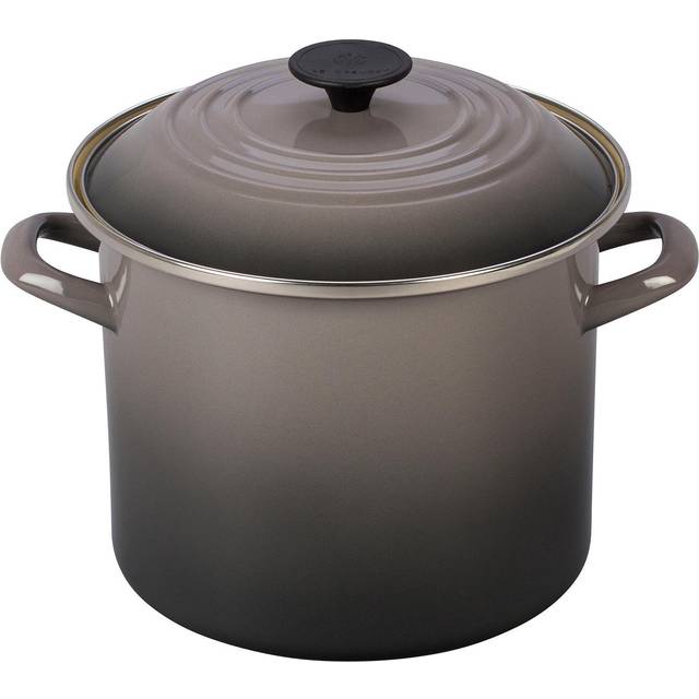 Le Creuset Enamel On Steel Stockpot  8 qt.  Oyster