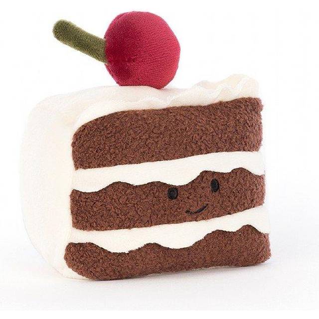 Jellycat Pretty Patisserie Gateaux Soft Toy - cream/brown/red - one size