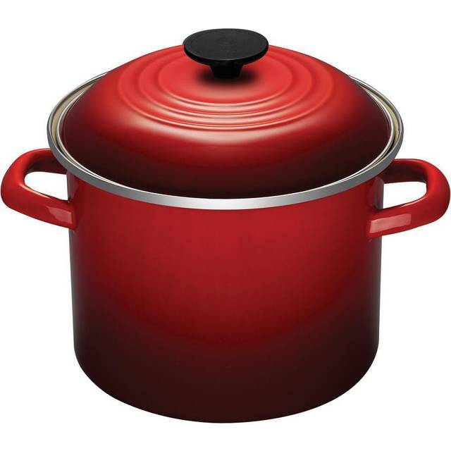 Le Creuset Enamel On Steel Stockpot  6 qt.  Cerise