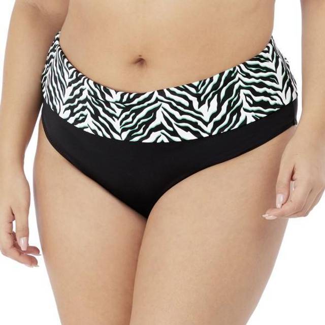 Elomi Zulu Rhythm Fold Bikini Brief - Black/White - 48 * Kampanj *