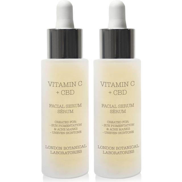 London Botanical Laboratories Unisex 2 x Vitamin C + CBD Serum 30ml - NA - One Size