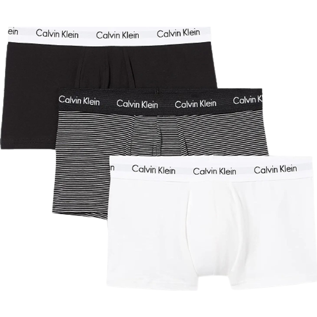 CALVIN KLEIN 3P Low Rise Trunk |Vit |M