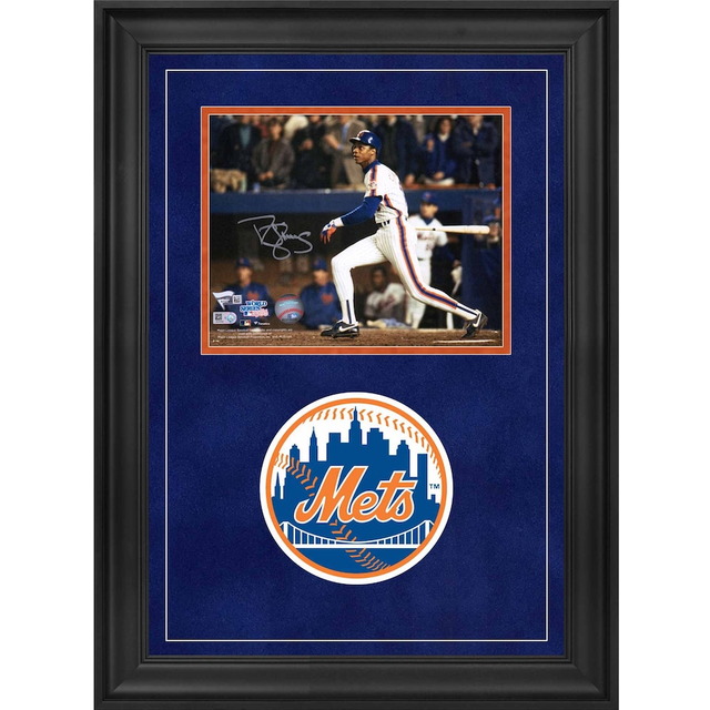 Darryl Strawberry New York Mets Deluxe Framed Autographed 8" x 10" 1986 World Series Hitting Photograph