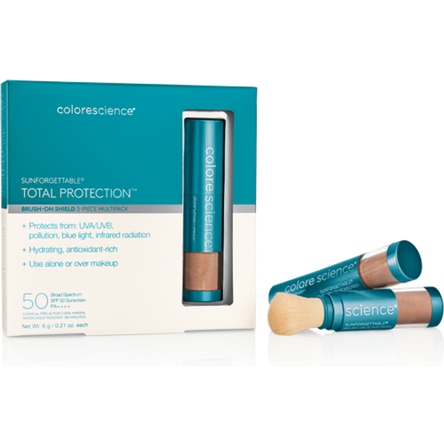 Colorescience Sunforgettable Total Protection Brush-On Shield SPF 50 Multipack - Deep