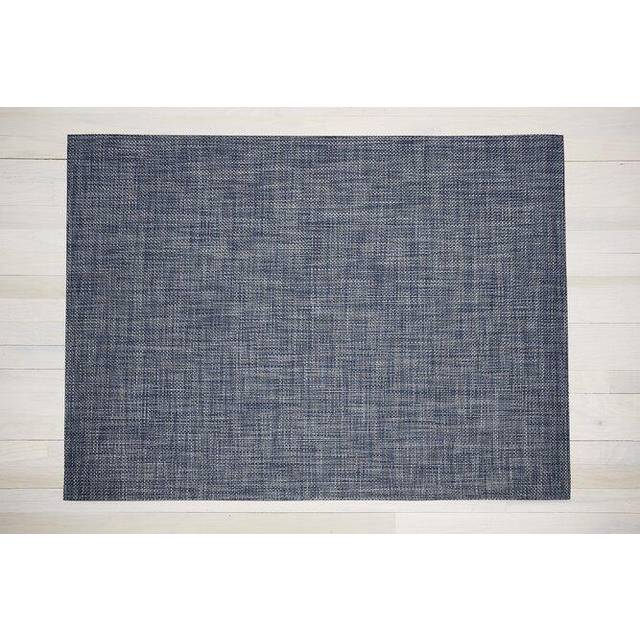 Basketweave Flatweave Grey Rug (Rectangle 89 x 122cm)