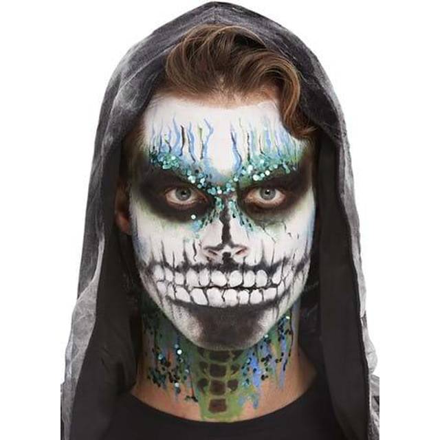 Glitter Skeleton Glow in the Dark Makeup Kit - Black&#47;Blue&#47;White (One-Size)