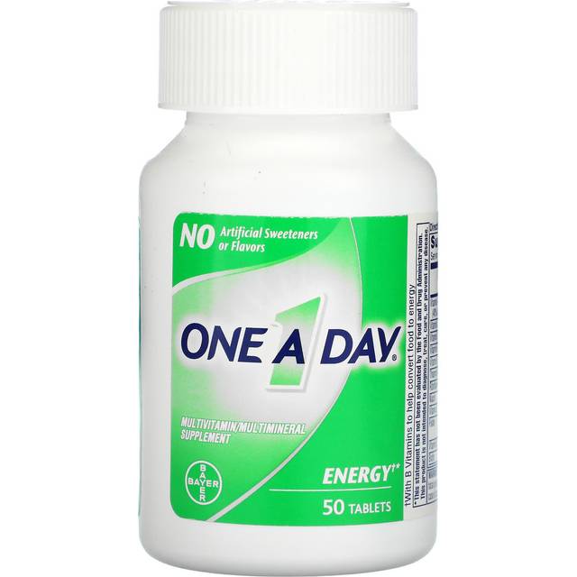 One A Day Energy Multivitamin Tablets, Multivitamins for Men & Women, 50 Ct