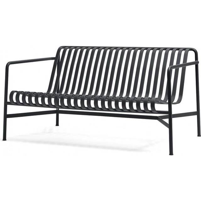 HAY - Palissade Lounge Sofa - anthrazit/pulverbeschichtet/BxHxT 139x70x88cm - anthracite (70.0 x 139.0 x 88.0cm)