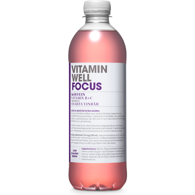 Vitamin Well Focus Svarta Vinbär 12x500ml