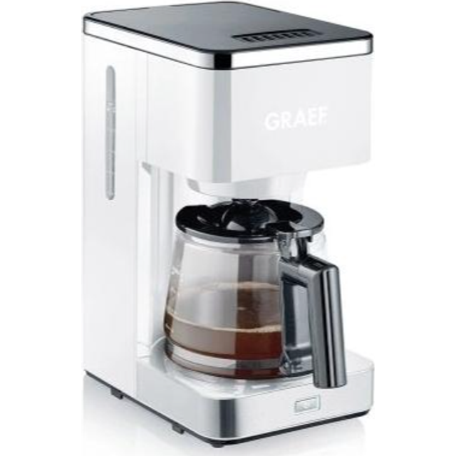 GRAEF Filterkaffebryggare FK401EU med glaskanna, vit