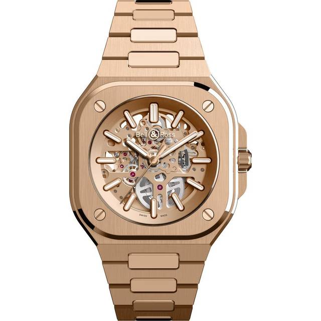Bell & Ross Watch BR 05 Skeleton Gold Bracelet Limited Edition