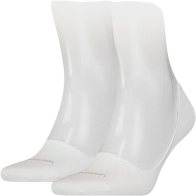 Calvin Klein Invisible Trainer Liner Cotton Socks, Pack of 2