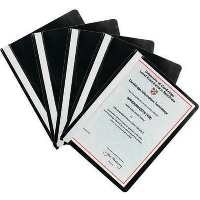 Q-Connect Project Folder A4 Black (Pack of 25) Ref KF01453