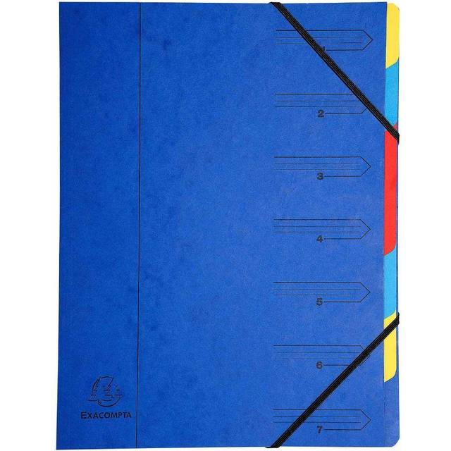Exacompta Europa 7-Part Organiser A4 Blue 5219Z