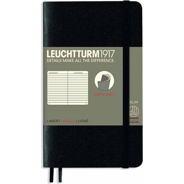 Ant.bok A6 soft linj black