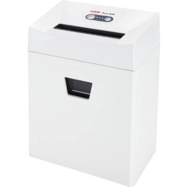 HSM Pure Shredder 14 Sheets Strip Cut Security Level P-2, T-2, E-2 25 L 320