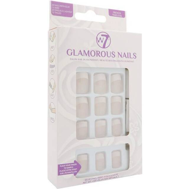 W7 Glamorous Nails Stick On Nails French Timeless 1 pcs