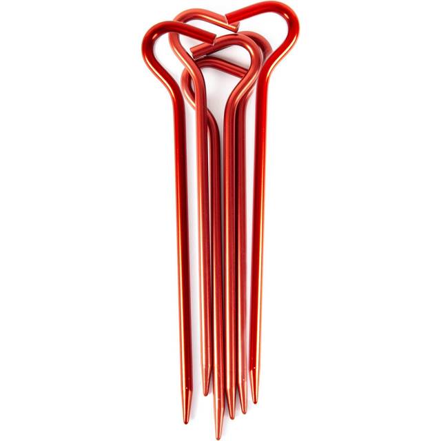 Zelthering Set 6 Stück Tent Peg Basic 19cm rot (3,00€/Stück)