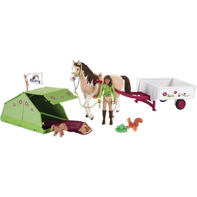 Schleich Horse Club Sarah's Camping Adventure Toy Playset - Multi