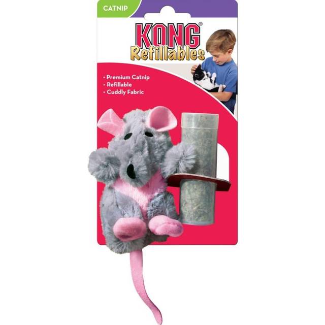 KONG Refillable Catnip Kattleksak - Refillable Catnip Rat