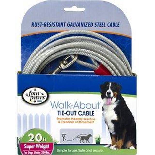 Four Paws Dog Super Tie Out-kabel, 20 fot