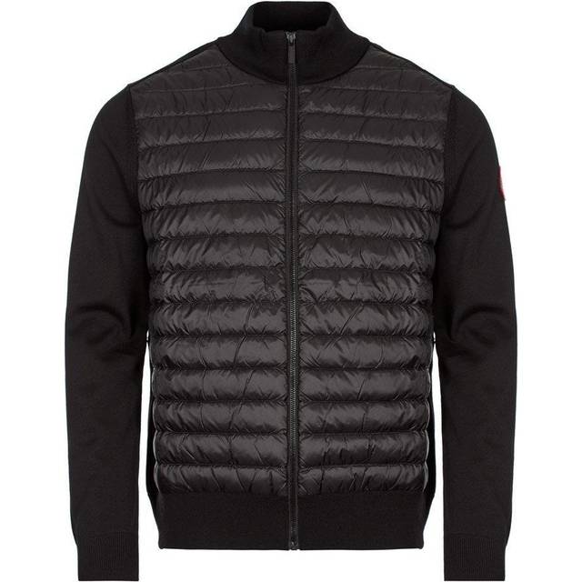 Canada Goose Mens Black High-neck Padded Wool and Shell-down Jacket M - BLACK