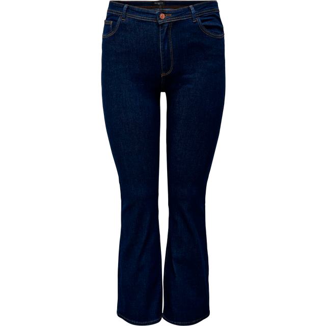 Only Carmakoma Dark Blue Curve Sally Highwaisted Flared Jeans - 20