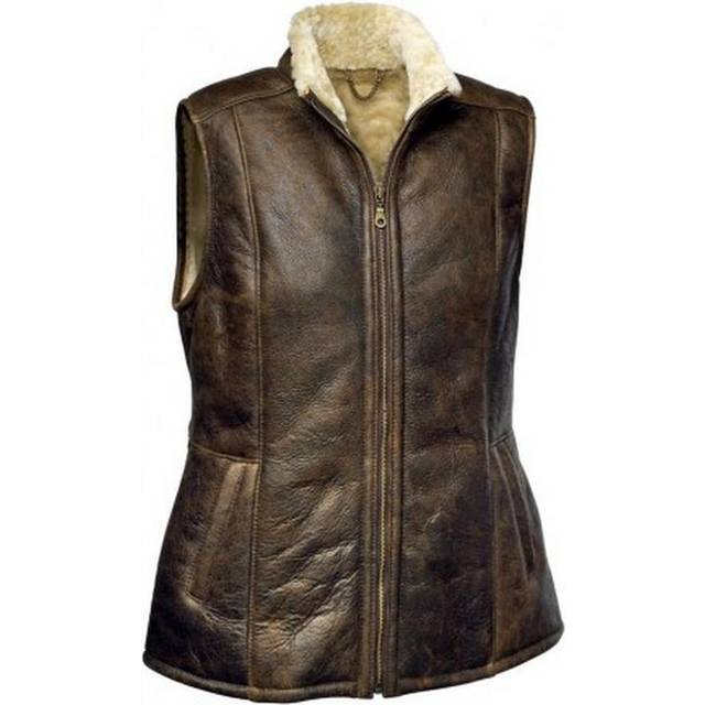 Gilly Sheepskin Gilet - Chocolate - 10