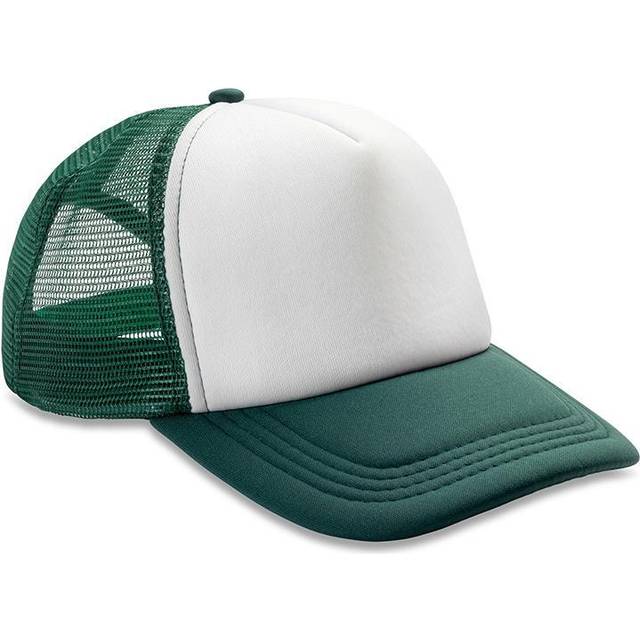 (One Size, Red/White) Result Core Half Mesh Truckers Cap