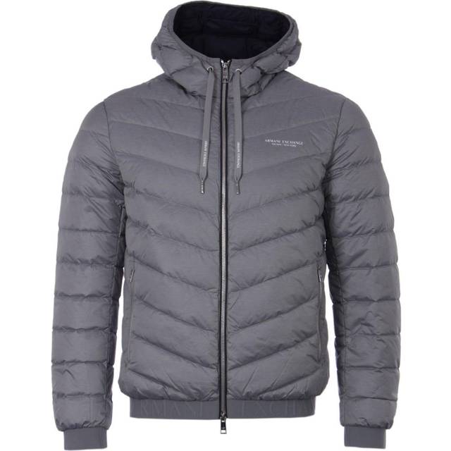 Armani Exchange for man. 8NZB53ZNW3Z5578 Lightweight down hooded jacket navy (XS), Casual, Polyamide