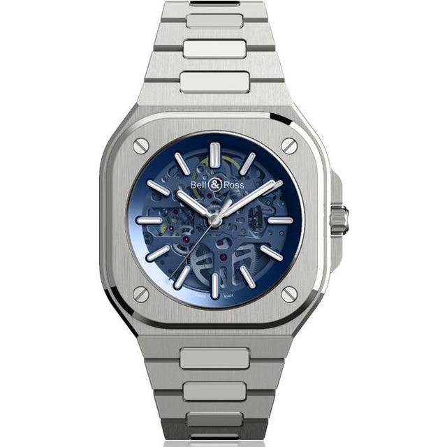 Bell & Ross Watch BR 05 Skeleton Blue Bracelet Limited Edition - Blue