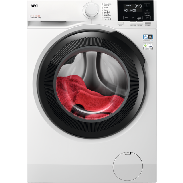 AEG LFR71864B ProSteam 8kg 1600rpm Washing Machine - A Rated - White