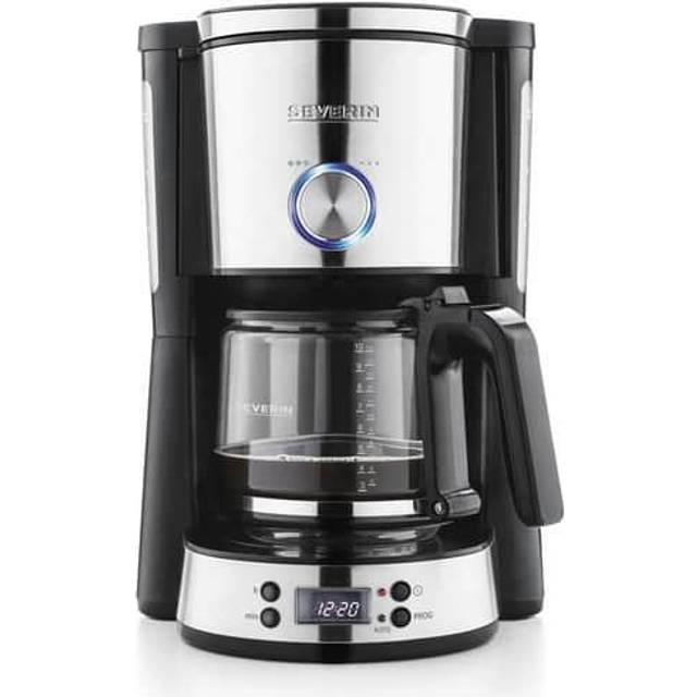 SEVERIN Kaffemaskin med timer"TYPE Switch", ca 1 000 W, upp till 10 koppar, arombrytare, vattennivåindikator på båda sidor, automatisk avstängning, vridbart filter 1 x 4 med dropplock 4826