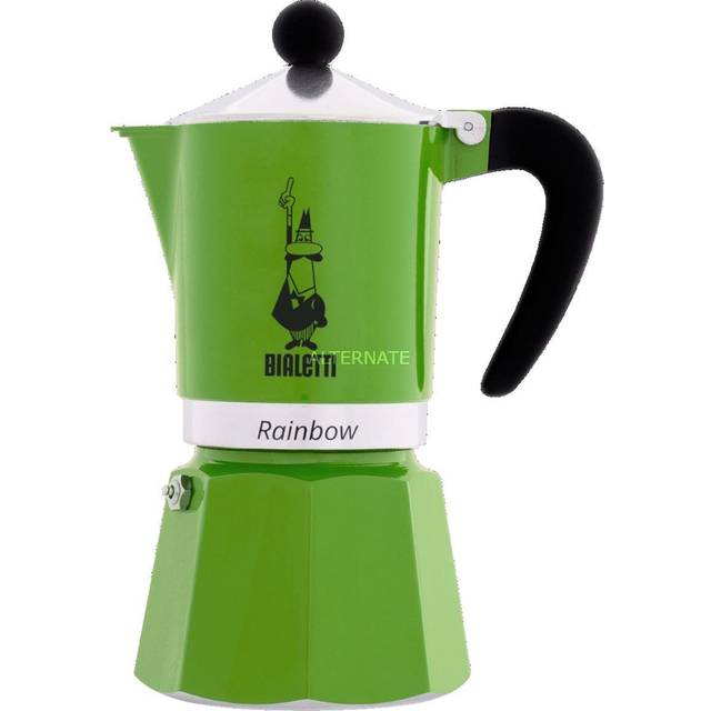 Bialetti Moka 3 Cup in Red | Italian Coffee Stovetop Espresso Maker