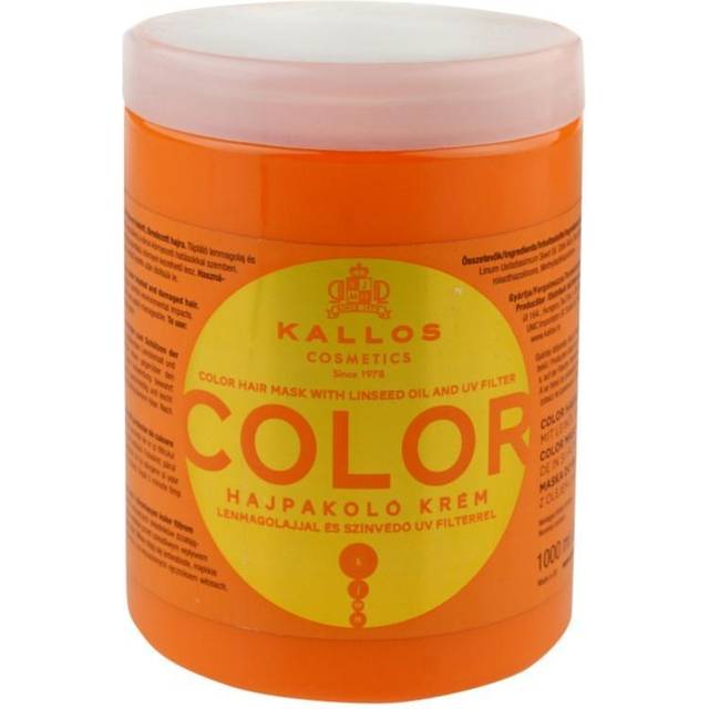 Kallos Kallos KJMN Color Hair Mask 1000ml, Kvinder, Beskadiget hår 1000ml