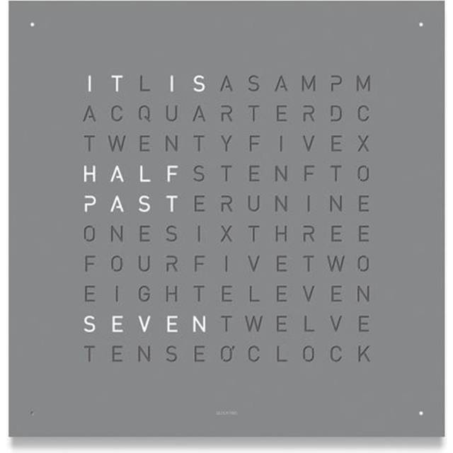 QLOCKTWO Earth 45 Grey Pepper Wall Clock