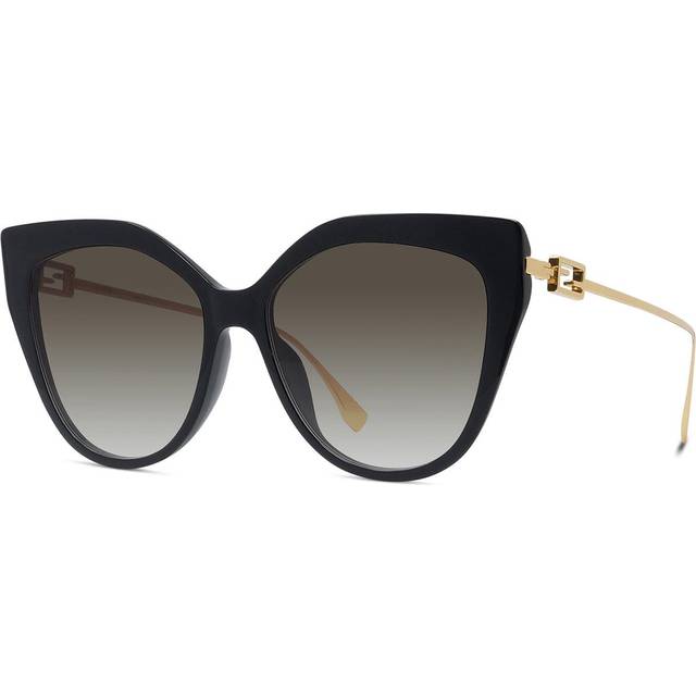 Fendi Gradient Brown Cat Eye Ladies Sunglasses FE40011U 01F 57 (Dimension: 9.0000x5.0000x3.0000 inches)