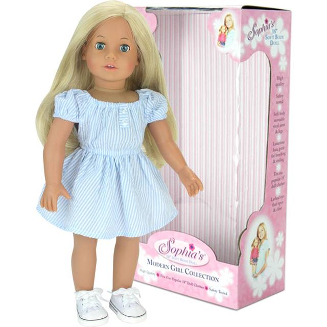 Sophia's By Teamson Kids 18'' Soft Bodied Blonde Doll "sophia" With Blue Eyes, Blue