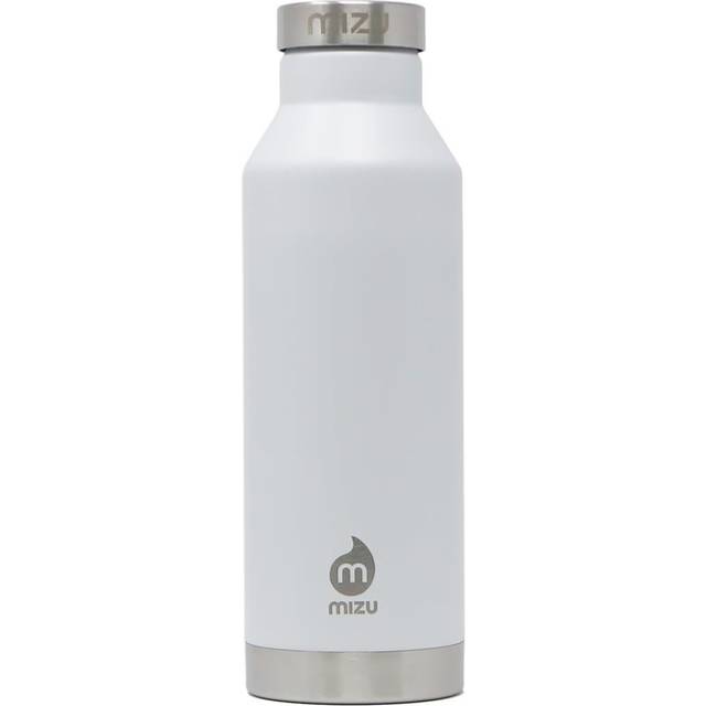 Mizu V6 19 oz Insulated Stainless Steel Water Bottle Vacuum Insulated Narrow Mouth with Leak Proof Cap  Black  560 ml