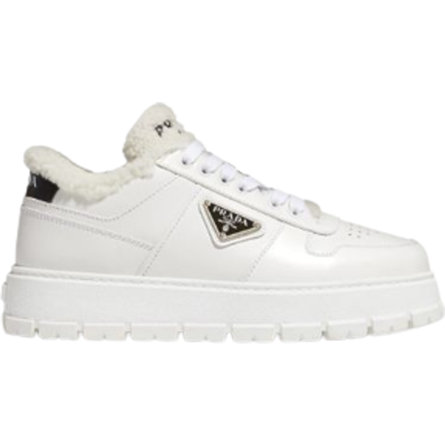 Prada Shearling-lined platform sneakers - beige (UK 3)