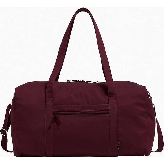 Vera Bradley Women's Cotton Large Travel Duffel Bag  Mulled Wine  One Size