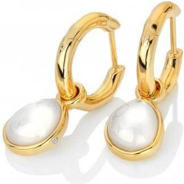 Hot Diamonds X Jac Jossa Calm Mother Of Pearl Earrings, Gold, Women